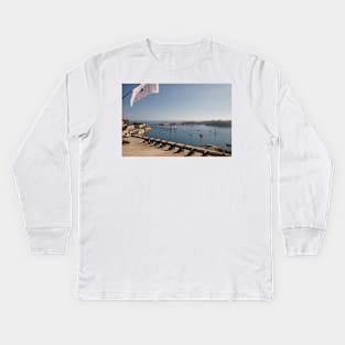 The Hrand Harbour, Valletta Kids Long Sleeve T-Shirt